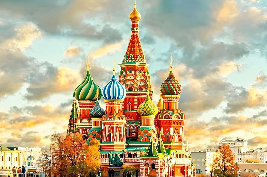 Schitterend Kleurrijk Gebouw Diamond Painting