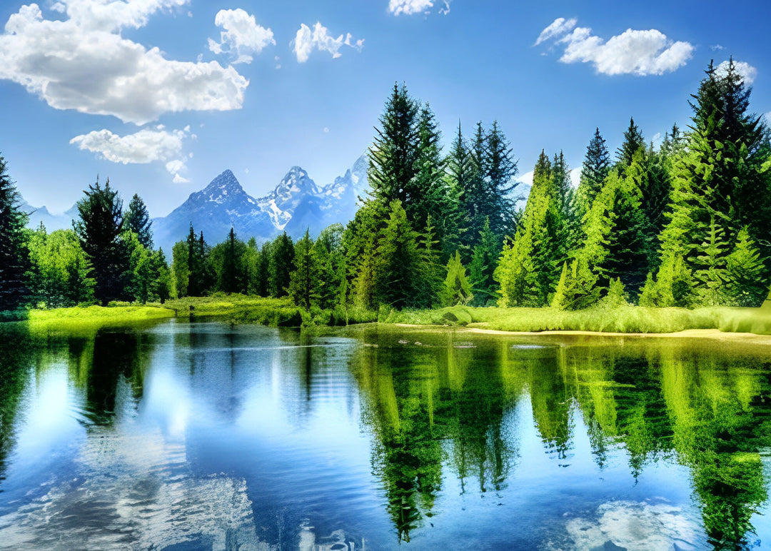 Serene Natuurpracht Diamond Painting