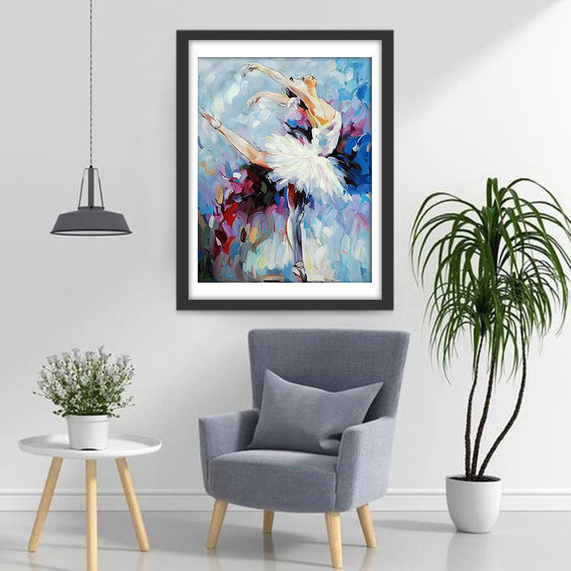 Sierlijk Fantasieryk Balletportret Diamond Painting