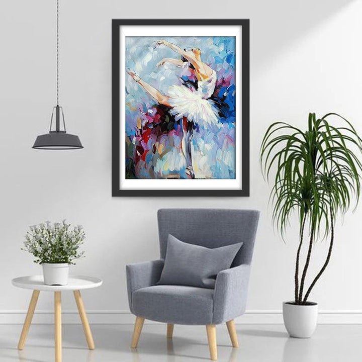 Sierlijk Fantasieryk Balletportret Diamond Painting