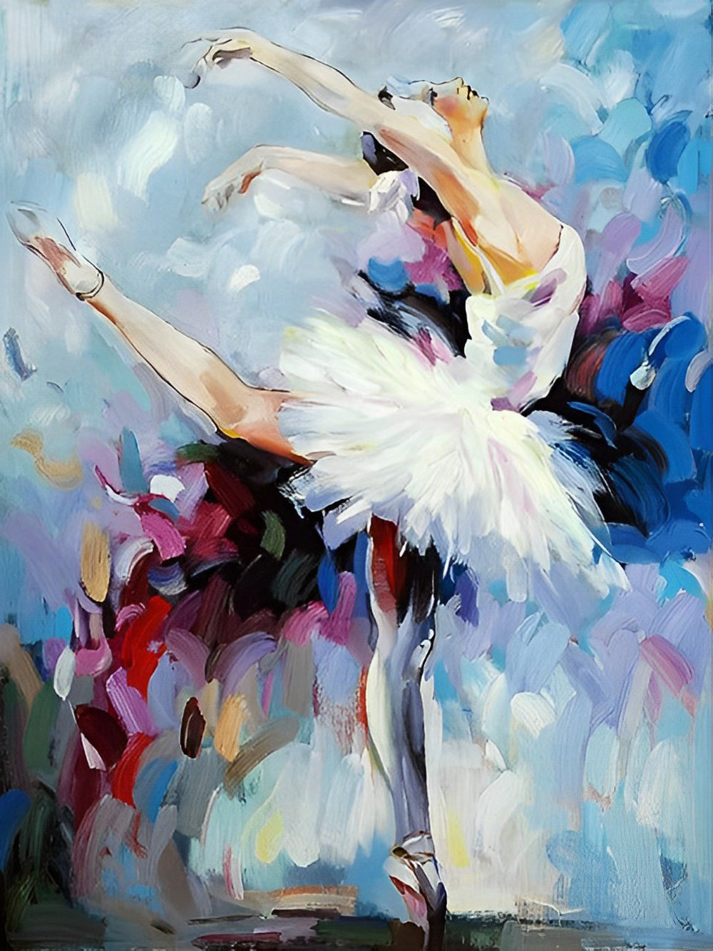 Sierlijk Fantasieryk Balletportret Diamond Painting