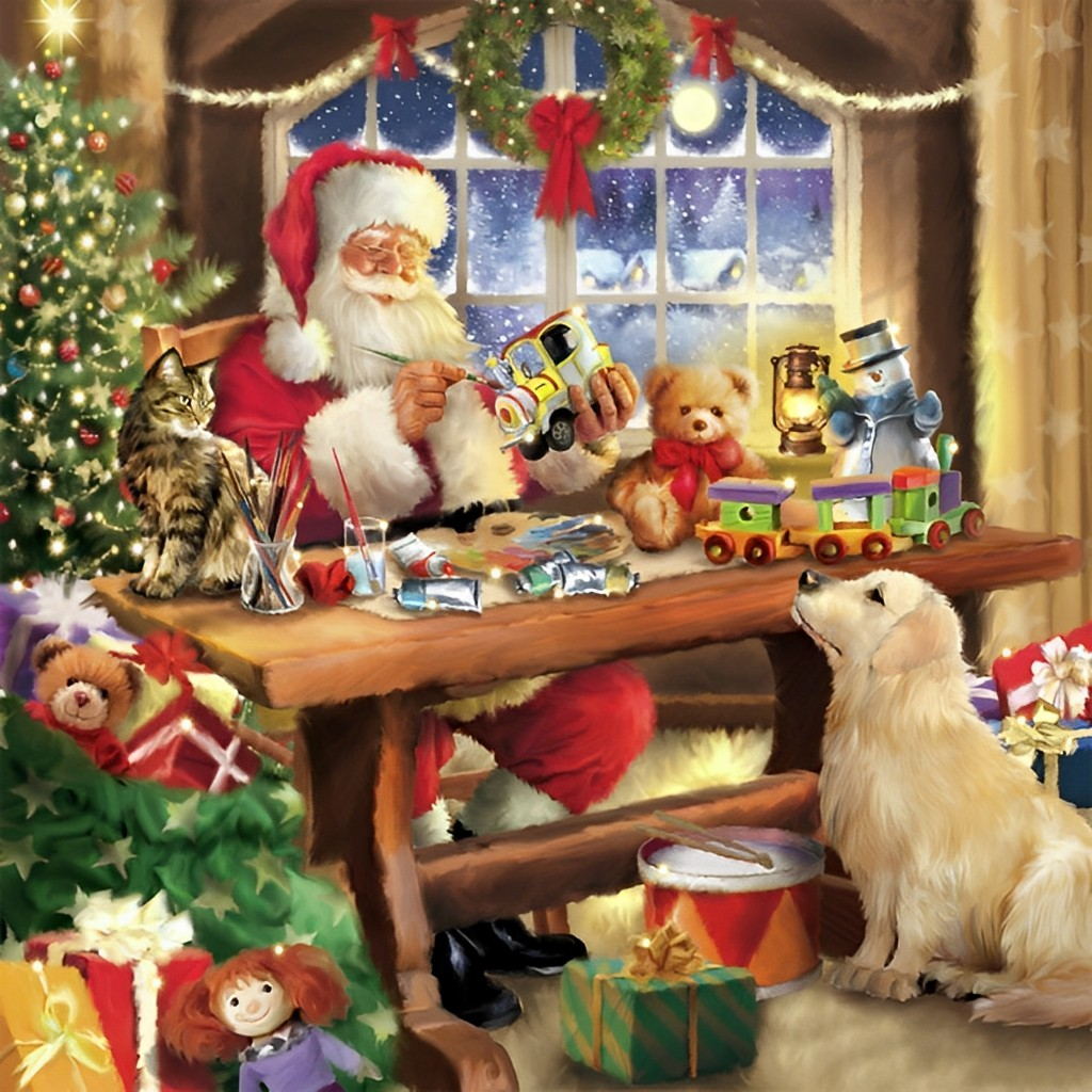 Sinterklaas en de Dieren bij het Speelgoed Diamond Painting