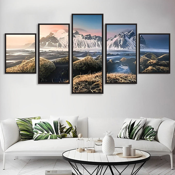 Sneeuwbergpanorama 5 Platen Diamond Painting