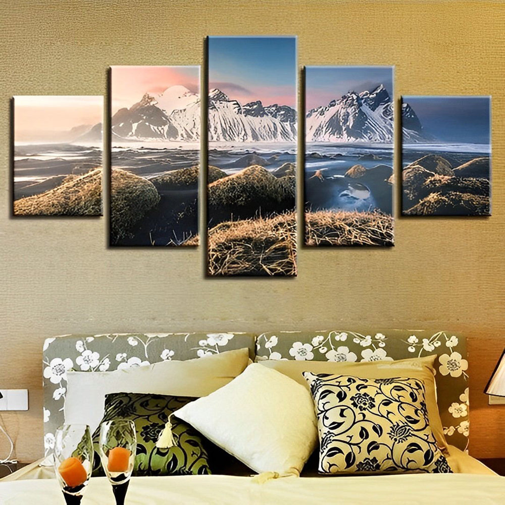 Sneeuwbergpanorama 5 Platen Diamond Painting