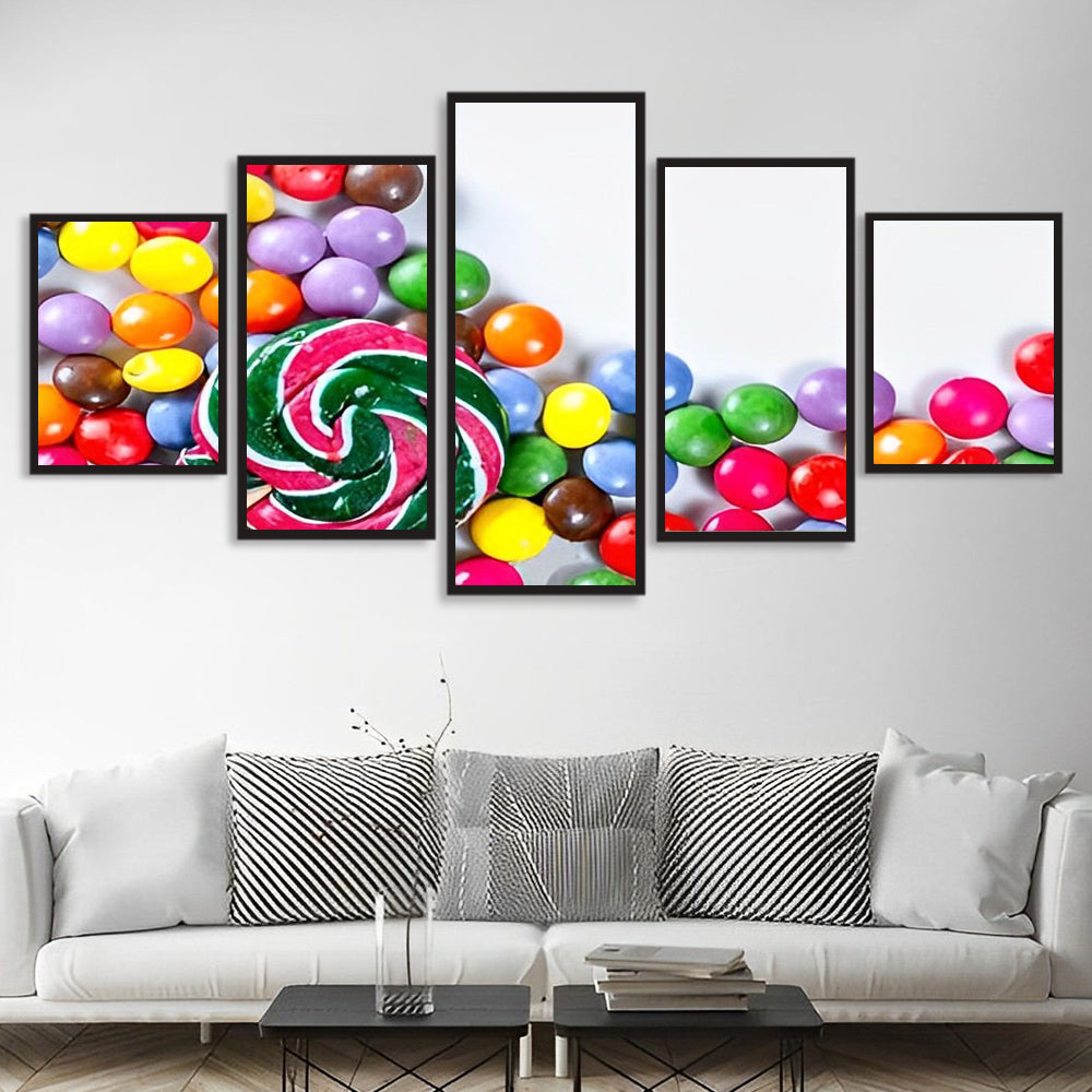 Speelse Snoepserie 5 Platen Diamond Painting