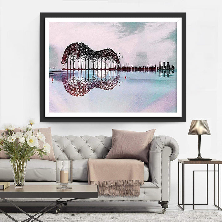 Spiegeling van Stilte Diamond Painting