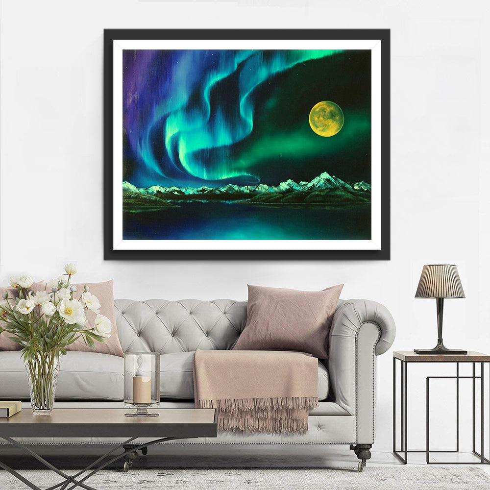 Sprookjesachtige Nachttafereel Diamond Painting