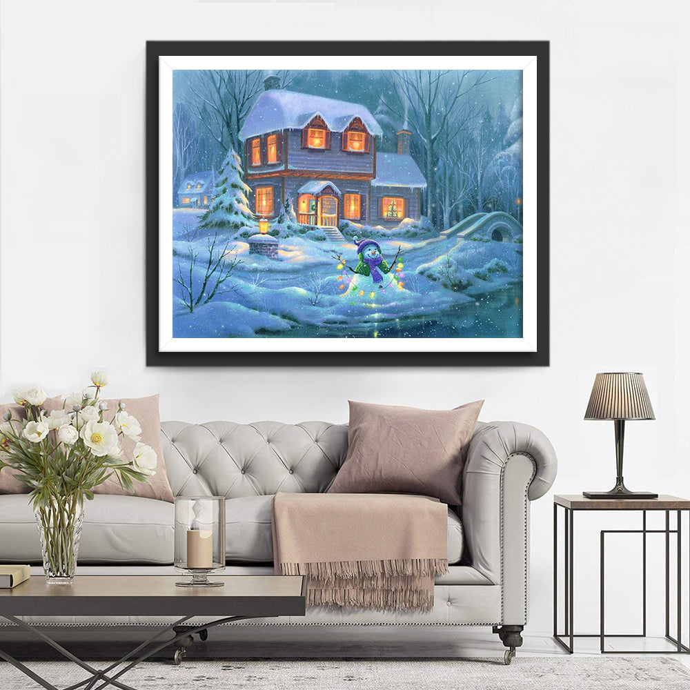 Sprookjeswereld in de Sneeuw Diamond Painting