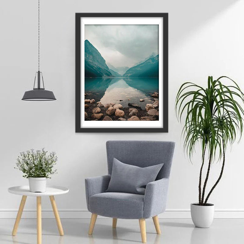 Stil Bergmeergezicht Diamond Painting