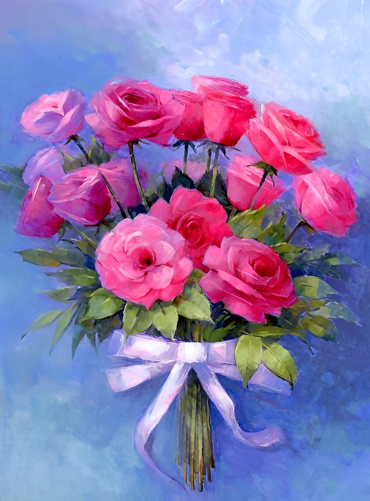 Surrealistisch Rozenpakket Diamond Painting