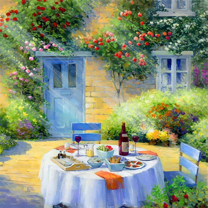 Tafel vol Lekkernijen Diamond Painting