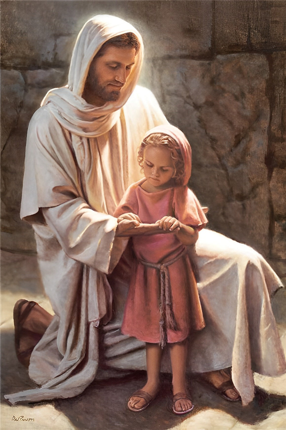 Tederheid van Jezus en het Kind Diamond Painting