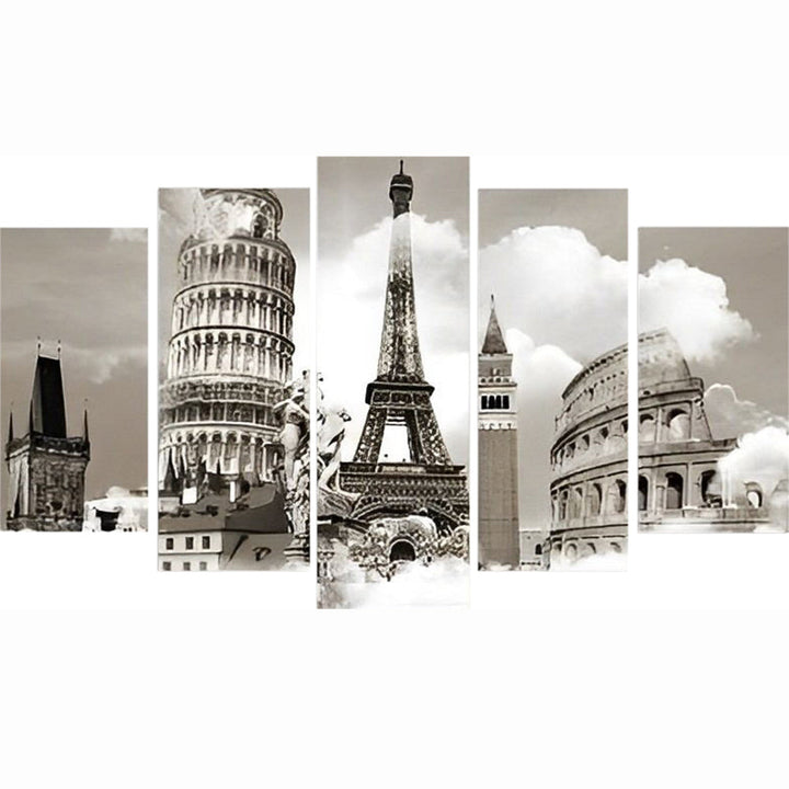 Tijdloze Monumenten 5 Platen Diamond Painting