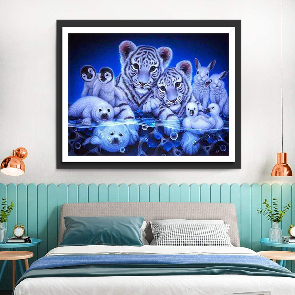Tijgers en Andere Wezens Diamond Painting