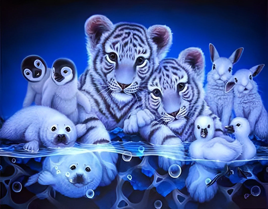 Tijgers en Andere Wezens Diamond Painting