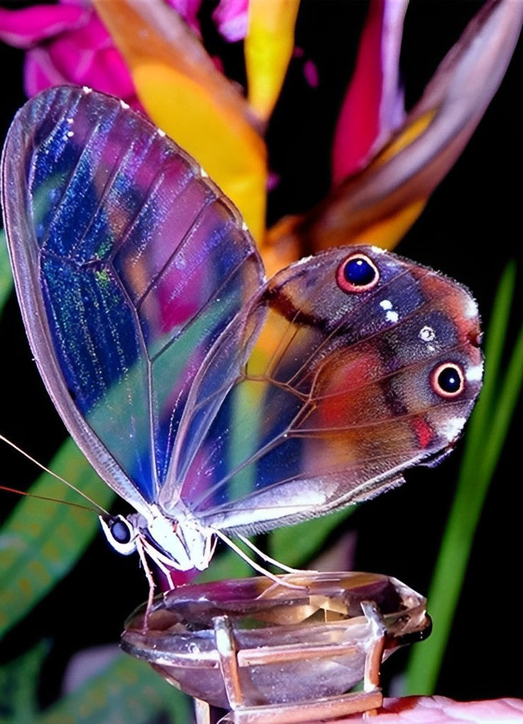 Transparante Vlinder Diamond Painting