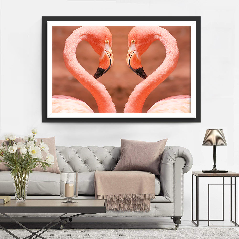 Twee Flamingo's Diamond Painting