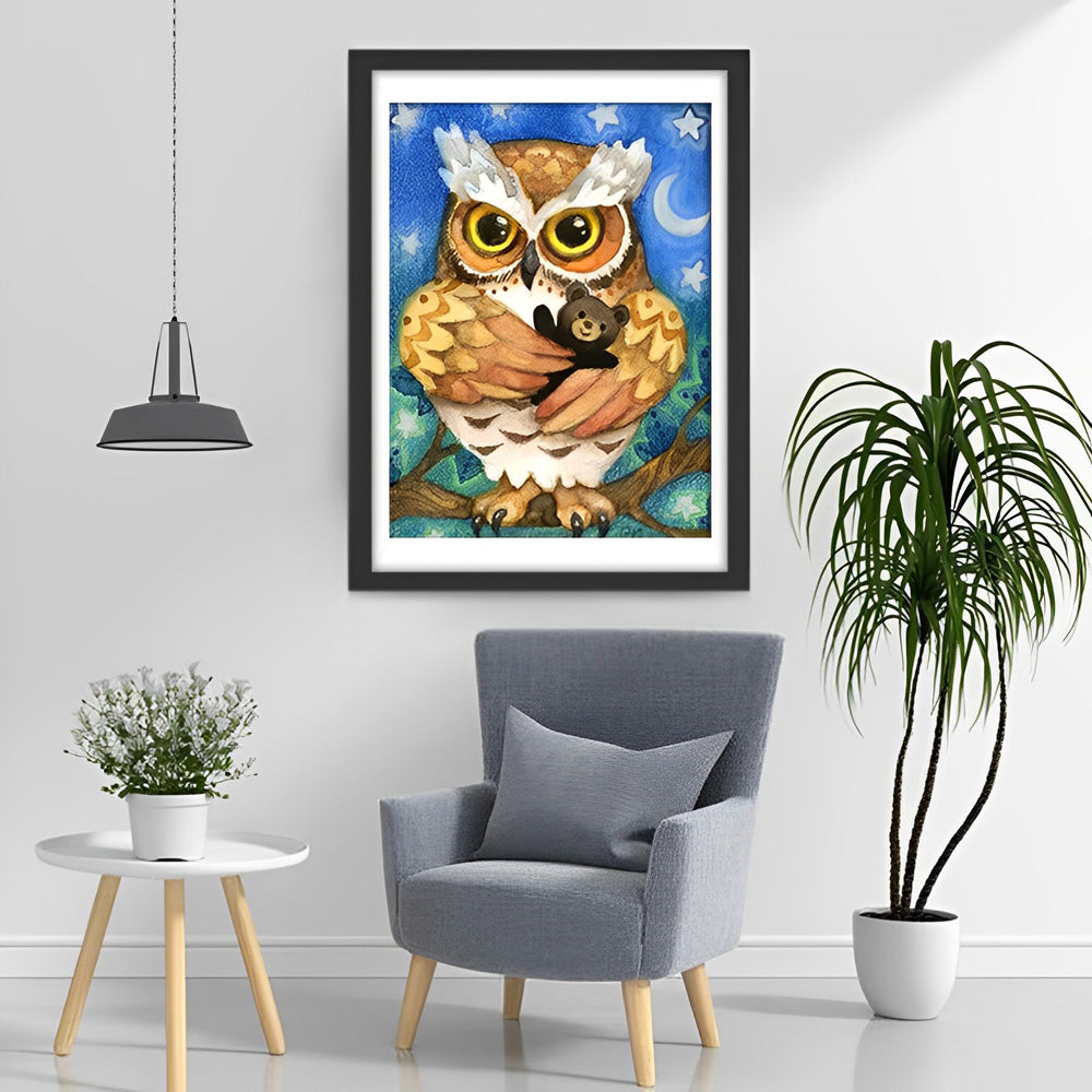 Uil met Pop Diamond Painting