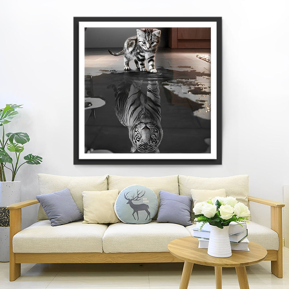 Van Kitten tot Tijge Diamond Painting