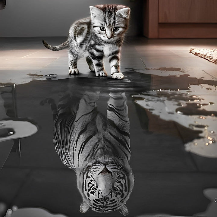 Van Kitten tot Tijge Diamond Painting