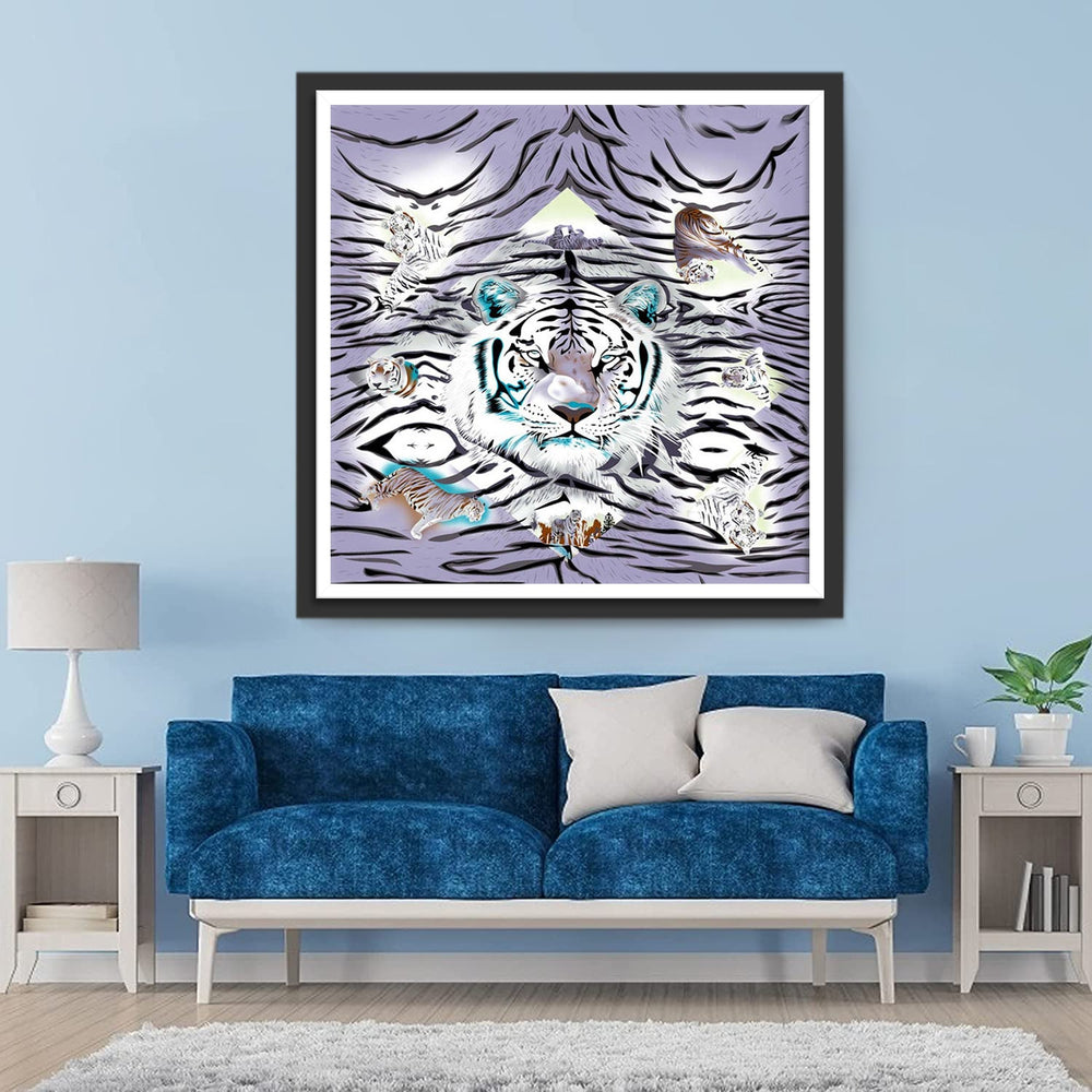 Veel Tijgermotieven Diamond Painting