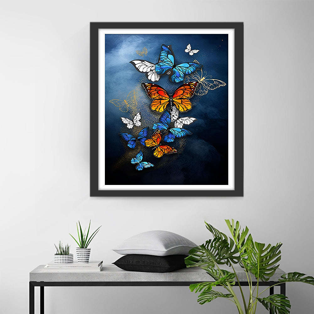 Veelkleurige Vlinders Diamond Painting