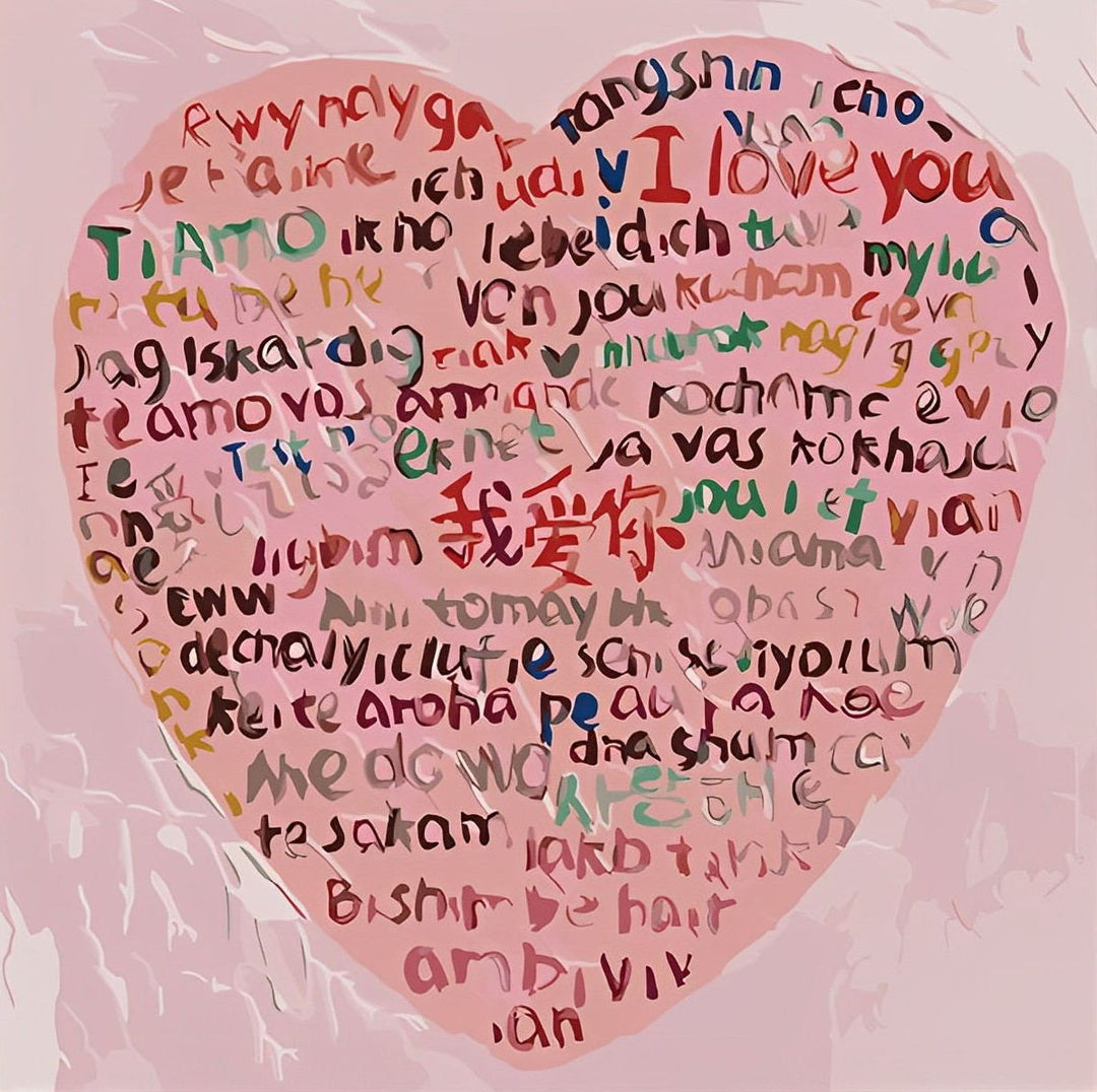Veeltalige Liefdesverklaringen Diamond Painting
