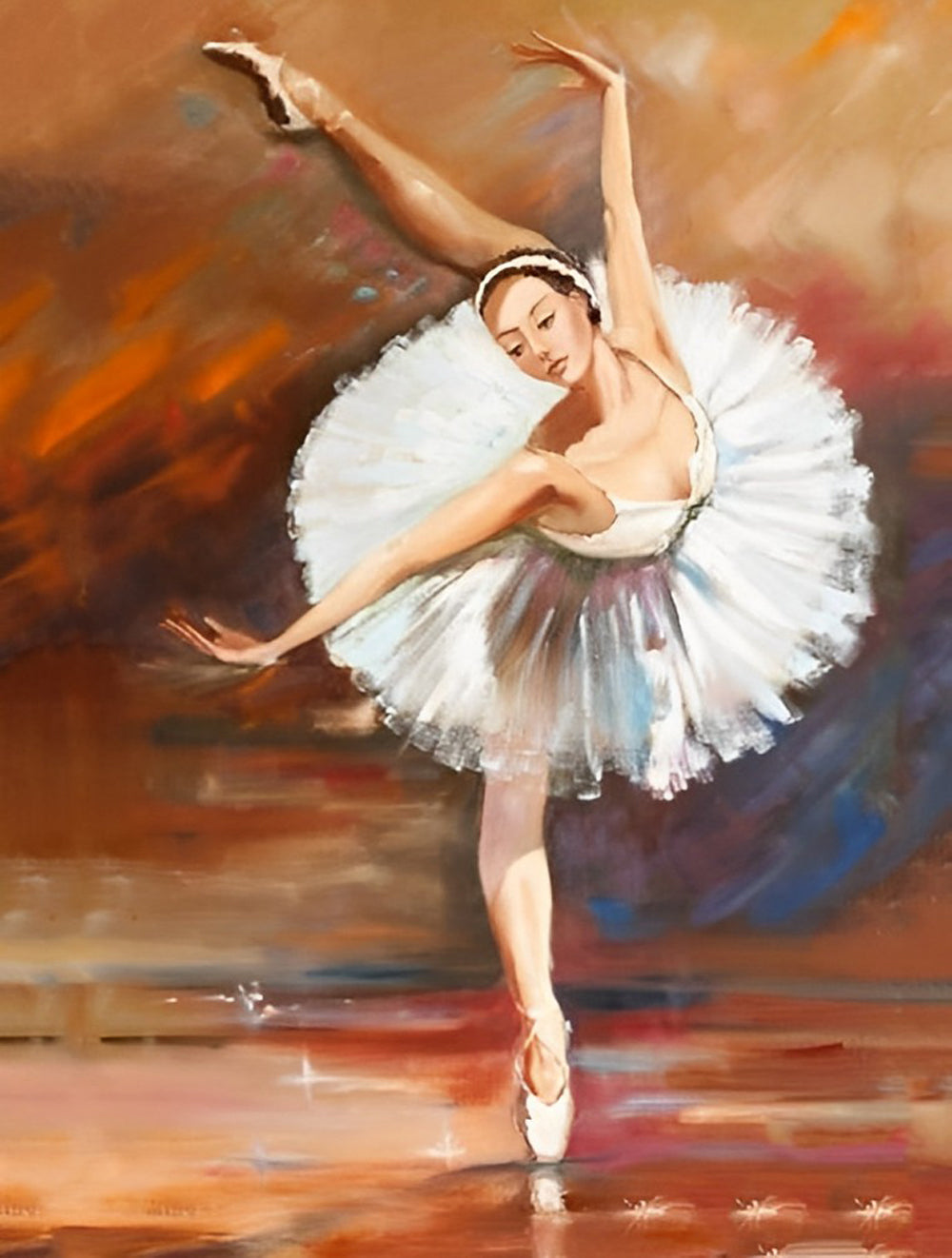 Verfijnde Ballerina in de Glinsterende Ambiance Diamond Painting