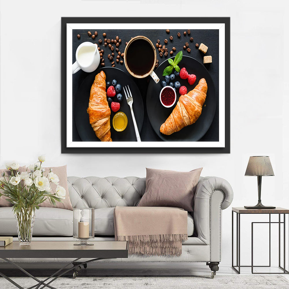 Verfijnde Franse Morgenscène Diamond Painting