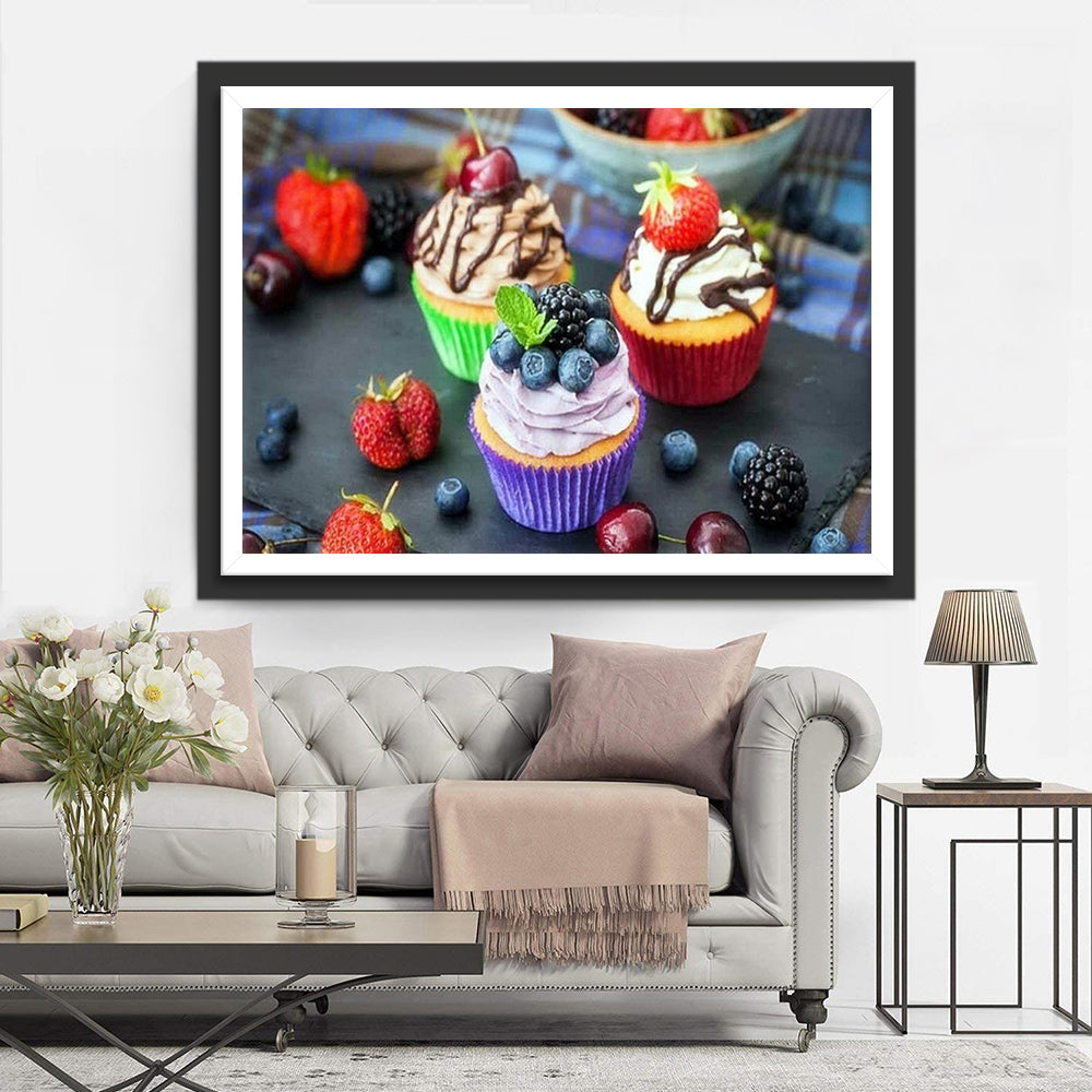 Verleidelijke Cupcake-serie Diamond Painting