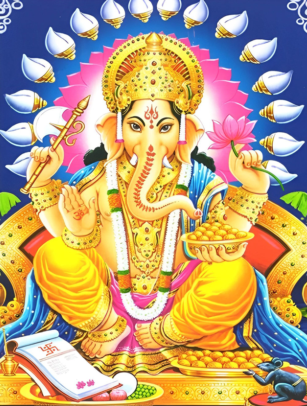 Vermogende Ganesha-voorstelling Diamond Painting