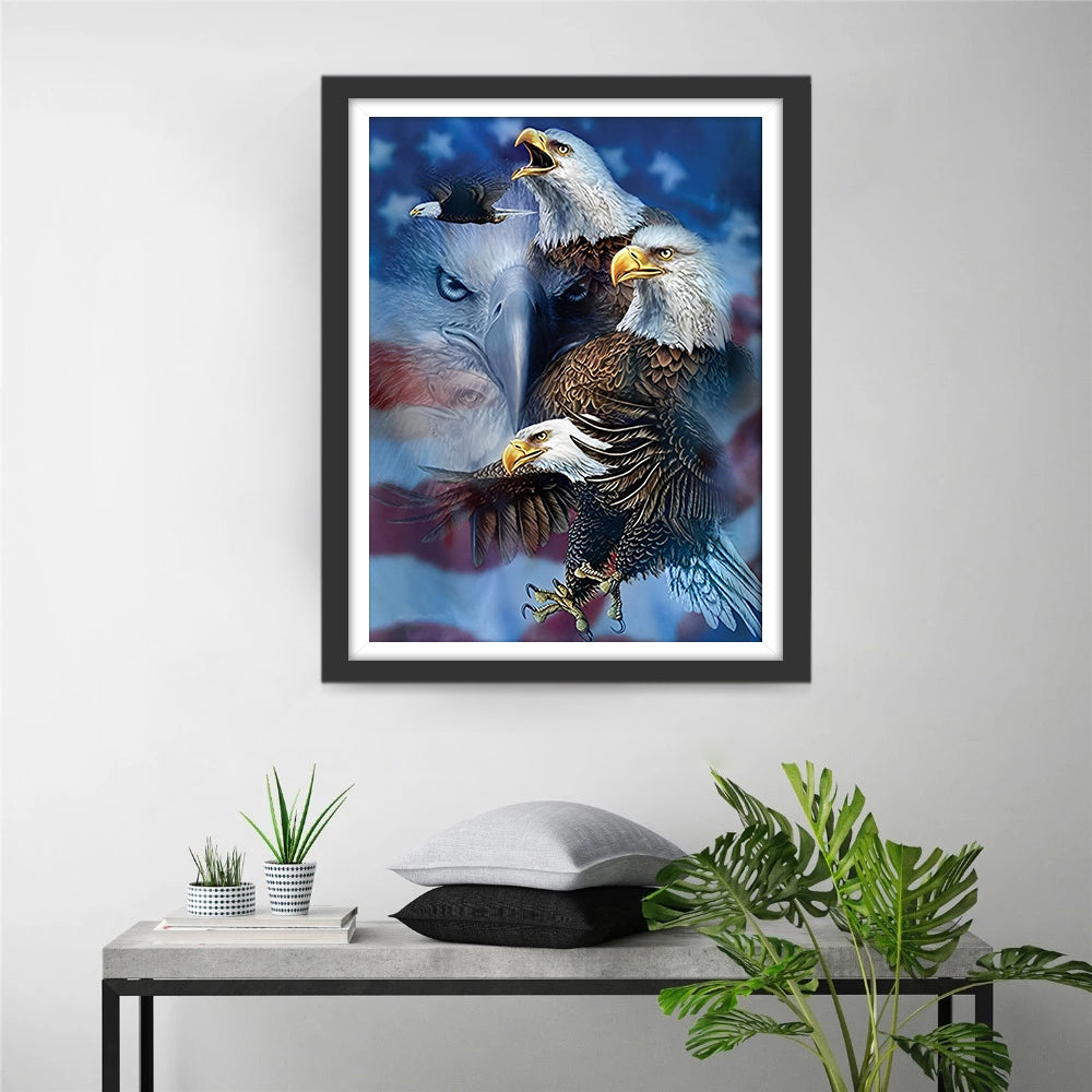 Verschillende Adelaars Diamond Painting
