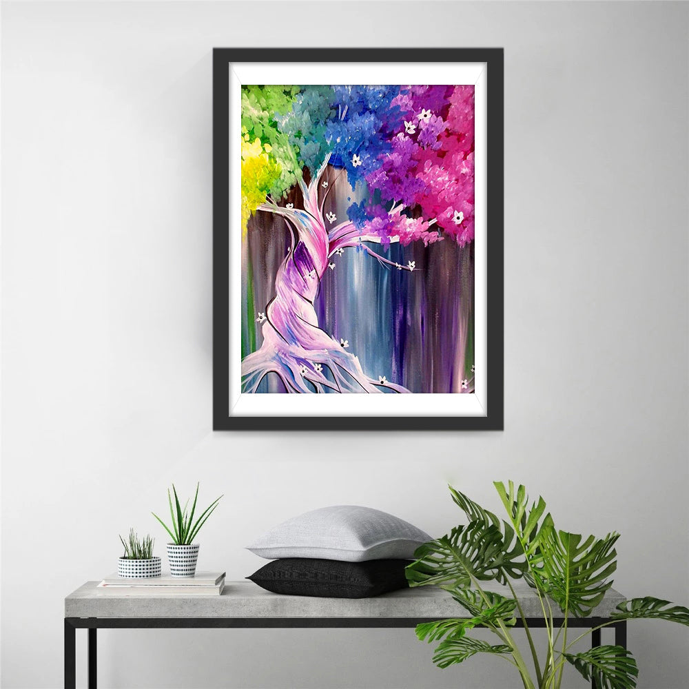 Verwrongen Groeiende Boom Diamond Painting