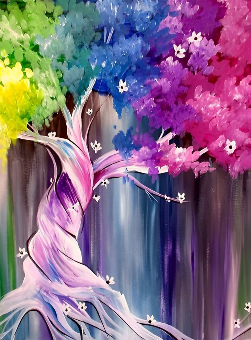 Verwrongen Groeiende Boom Diamond Painting