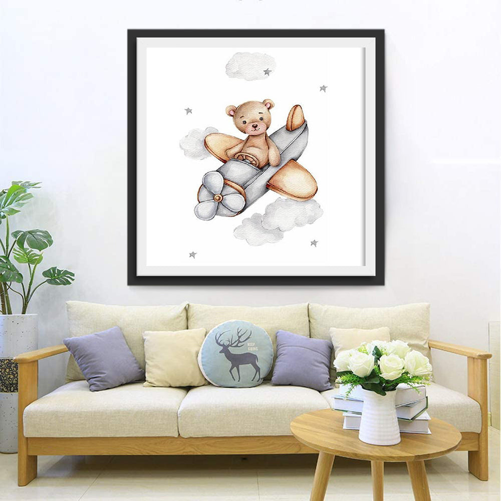 Vliegende Pop Beer Diamond Painting
