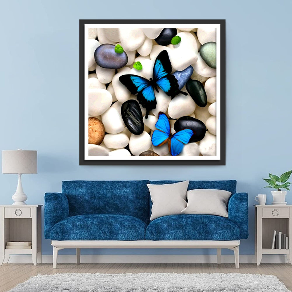Vlinders op de Stenen Diamond Painting