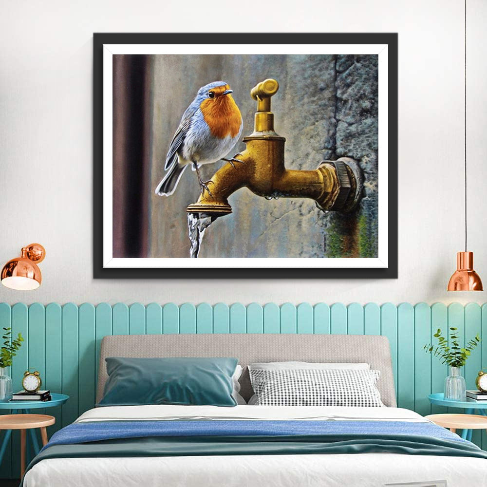 Vogel bij de Kraan Diamond Painting