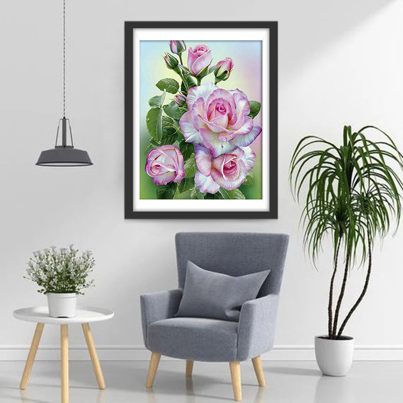 Volbloeiende Rozen Diamond Painting