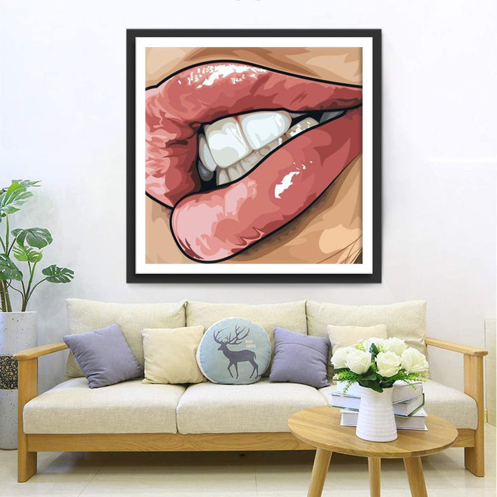 Volle Lippen Diamond Painting