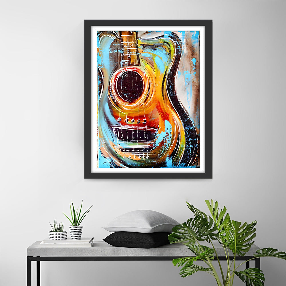 Vormen en Kleuren van de Gitaar Diamond Painting