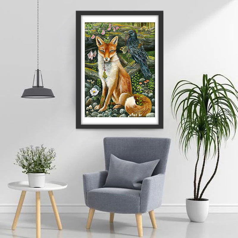 Vos en Vogel Diamond Painting