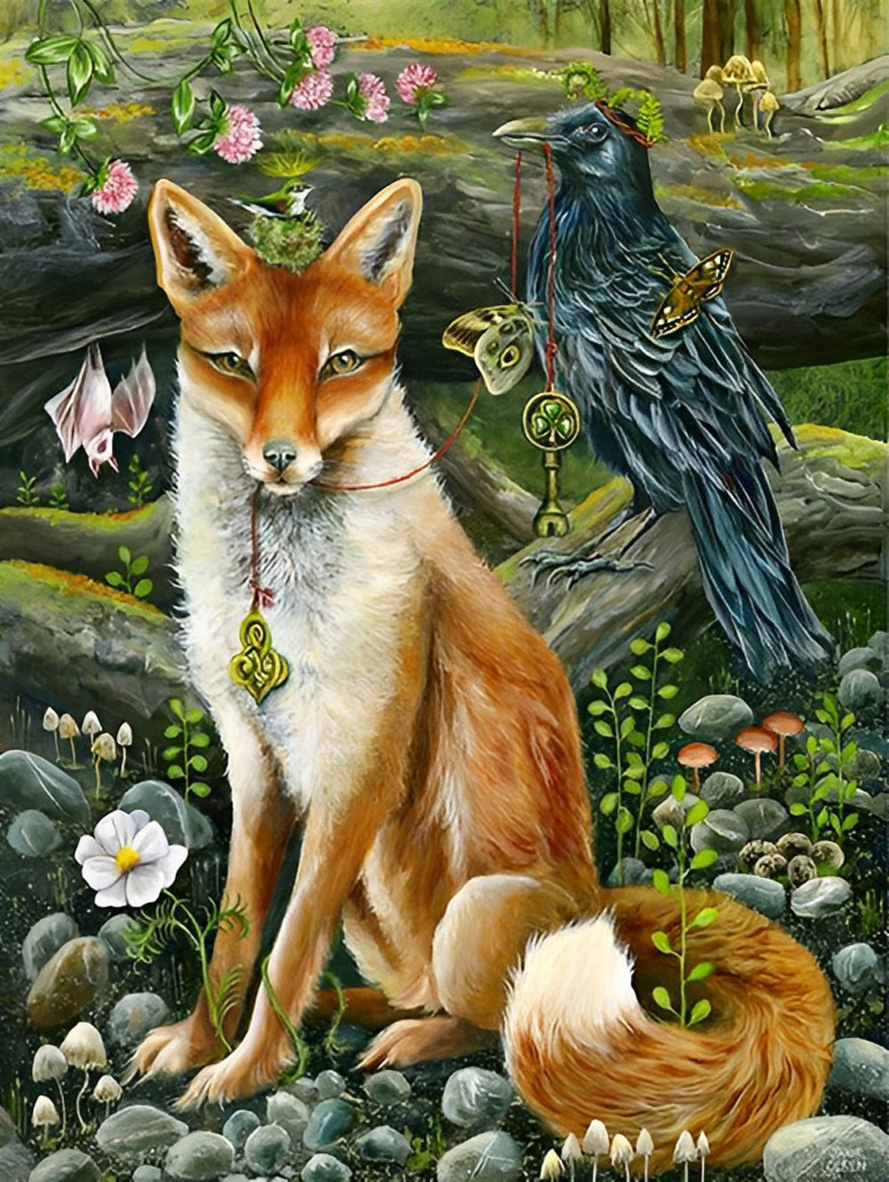 Vos en Vogel Diamond Painting