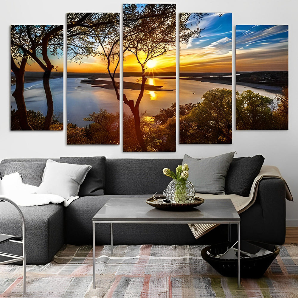 Vredige Avondgloren 5 Platen Diamond Painting