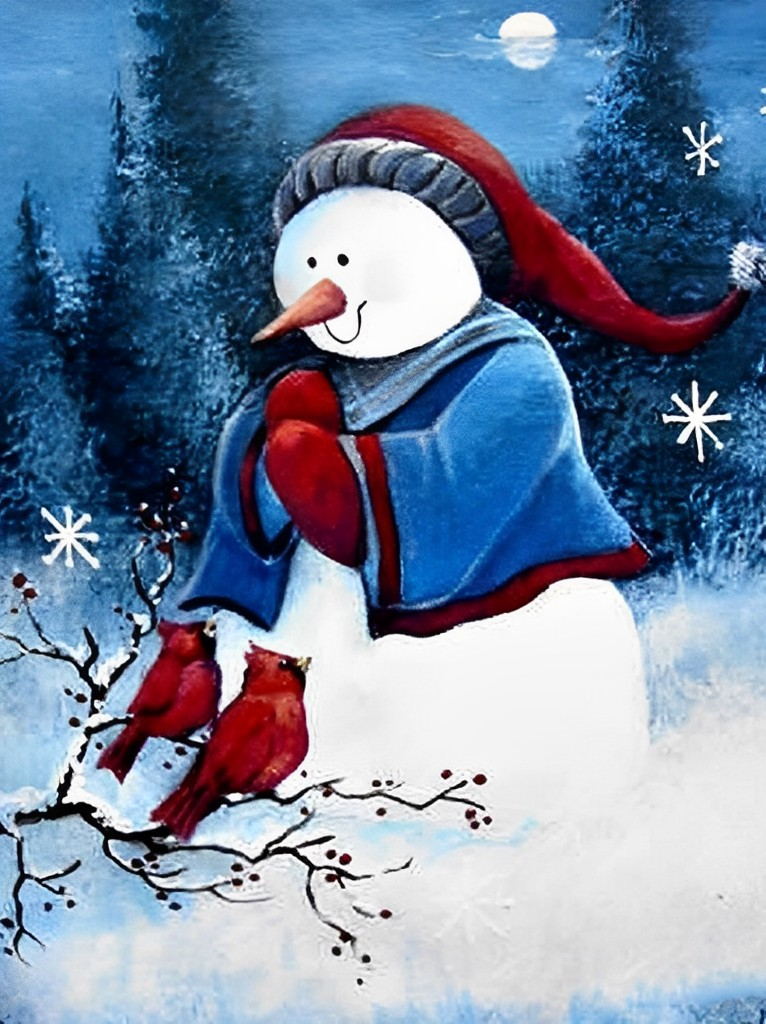 Vriendjes in de Sneeuw Diamond Painting