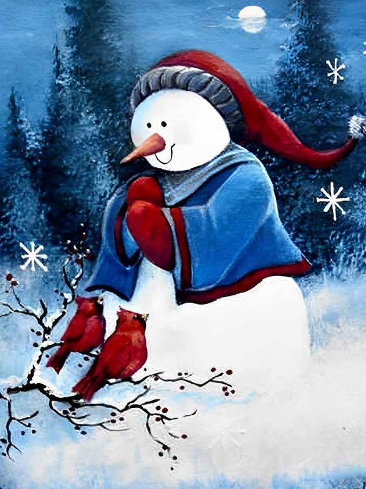 Vriendjes in de Sneeuw Diamond Painting