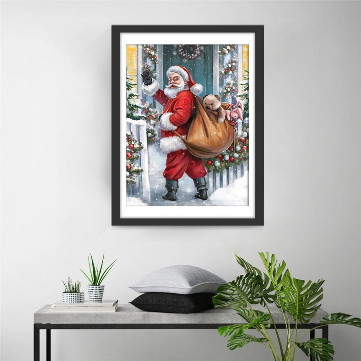 Vrolijk Kerstbezoek Diamond Painting