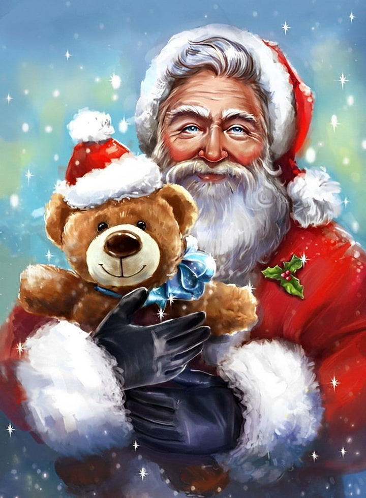 Vrolijke Kerstknuffel Diamond Painting