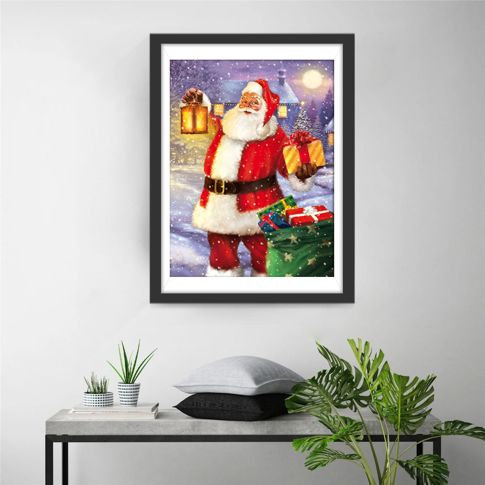 Vrolijke Kerstman Diamond Painting