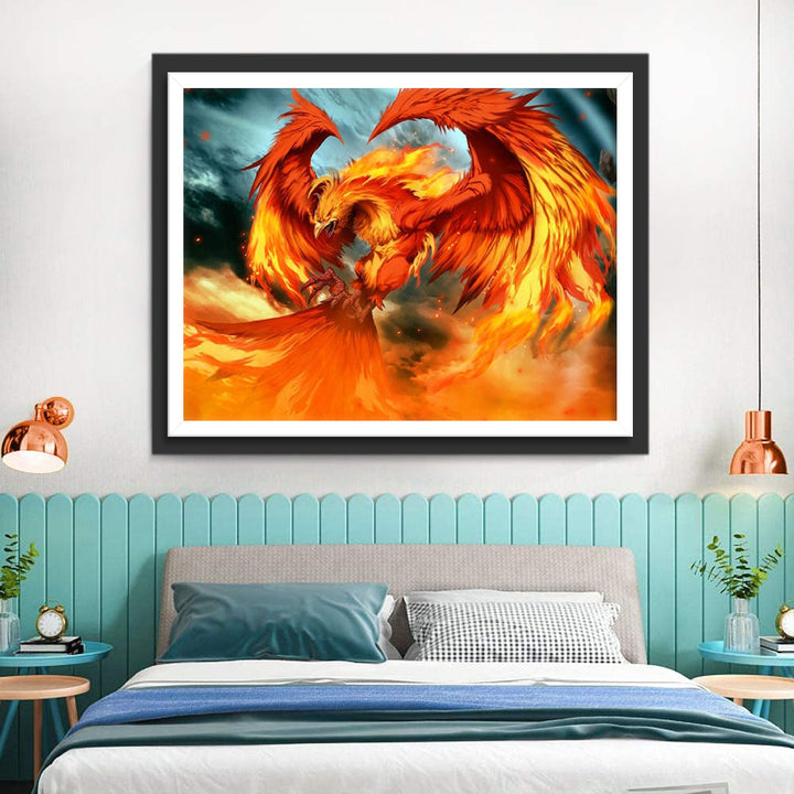 Vuurvogel met Vleugels Diamond Painting