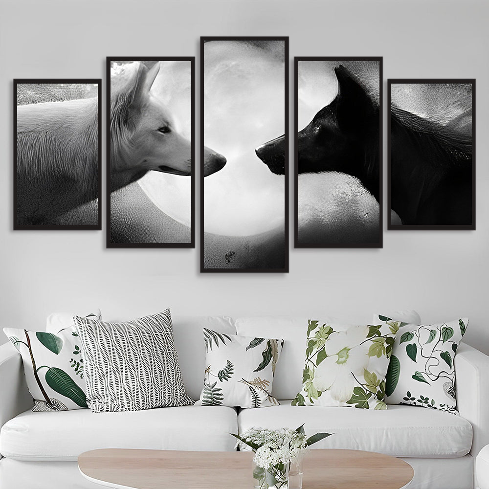Wilde Wolvenspanning 5 Platen Diamond Painting